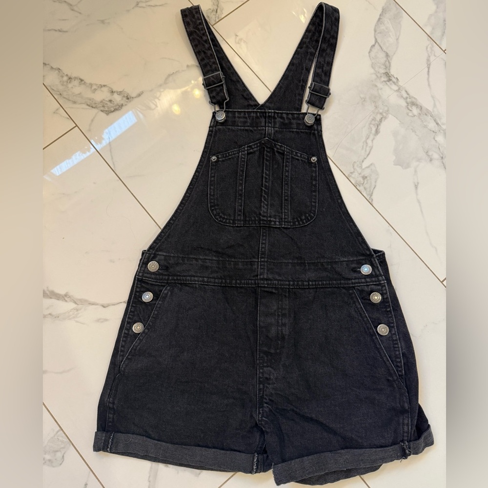 Old Navy Black Denim Overall Set
